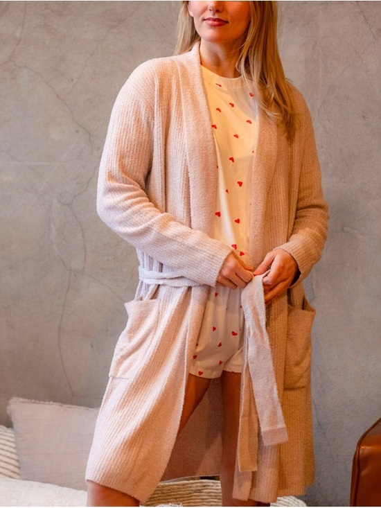 Barefoot Dreams Other - Barefoot Dreams CozyChic Lite Ribbed Robe Size Small / Medium Ultra Soft